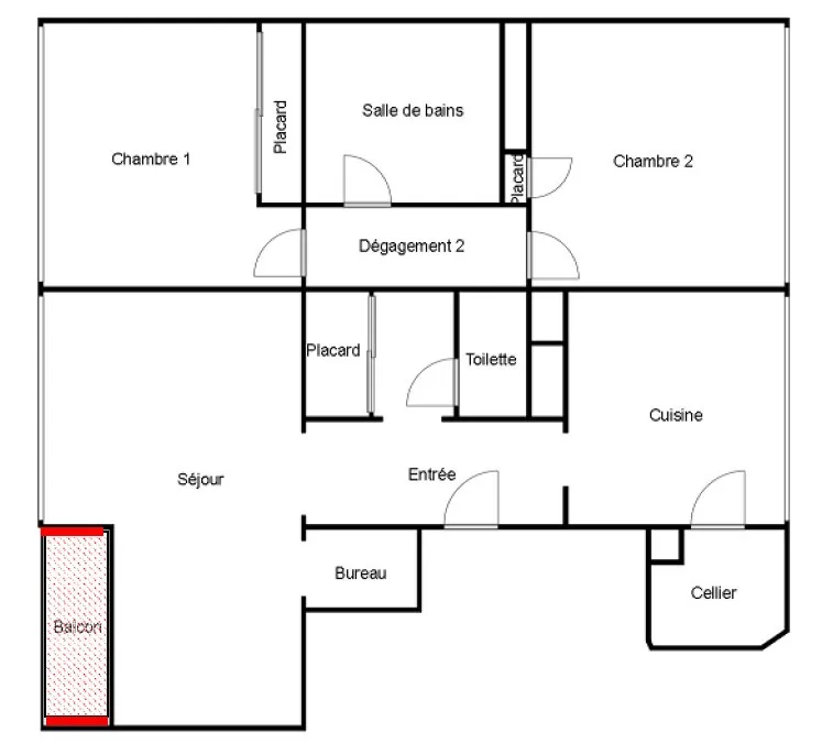 Appartement de 3 pièces à vendre à Pontoise - 72m2 