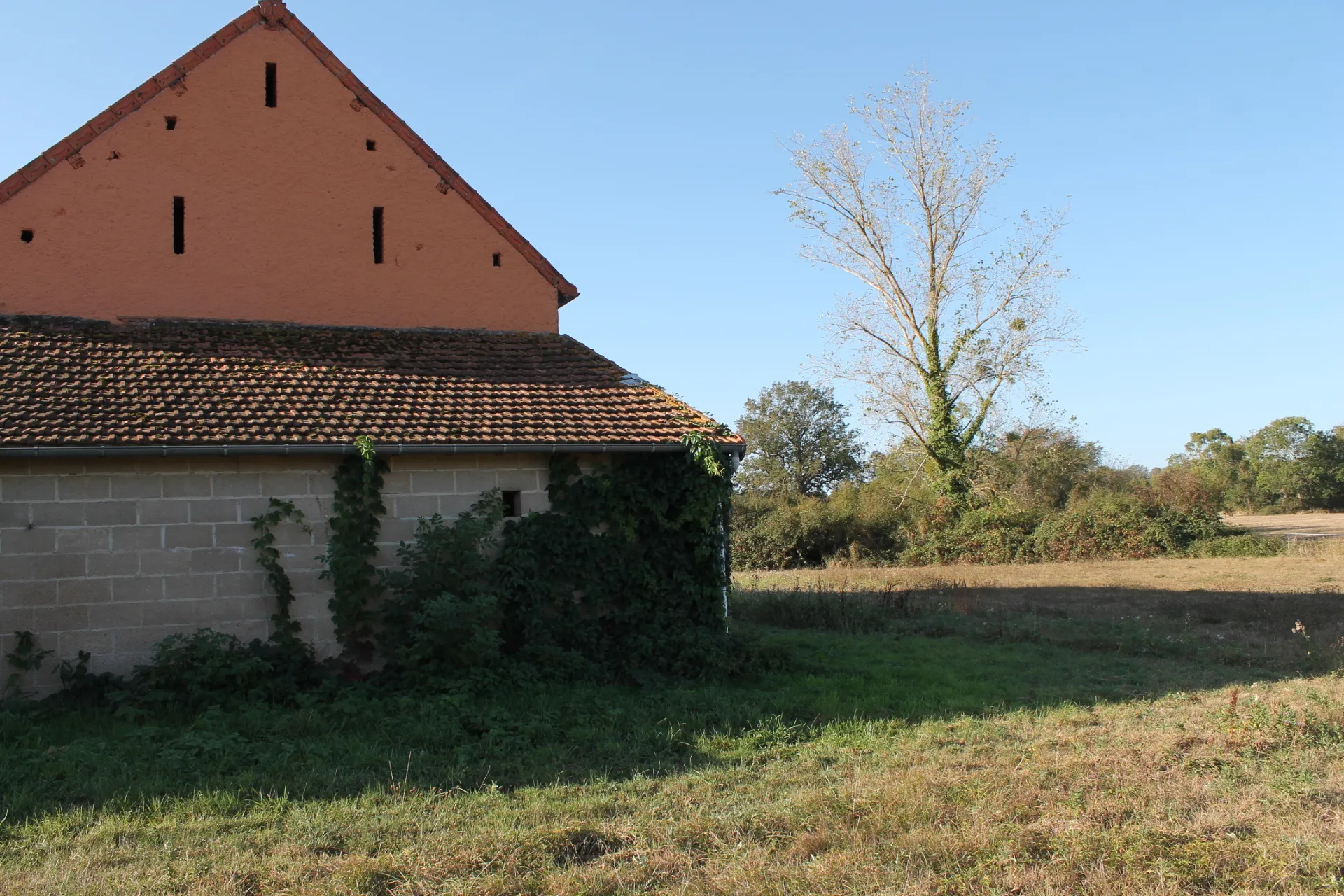 Petite fermette à la sortie du village sur 8050 m2 de terrain constructible. 