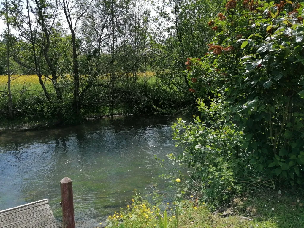 Maison mitoyenne avec rivière à Serquigny 