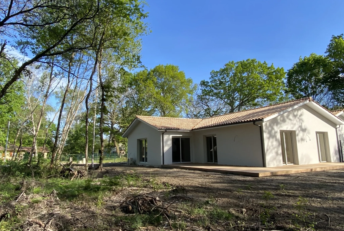 Maison neuve à Bazas avec vue sur la forêt 