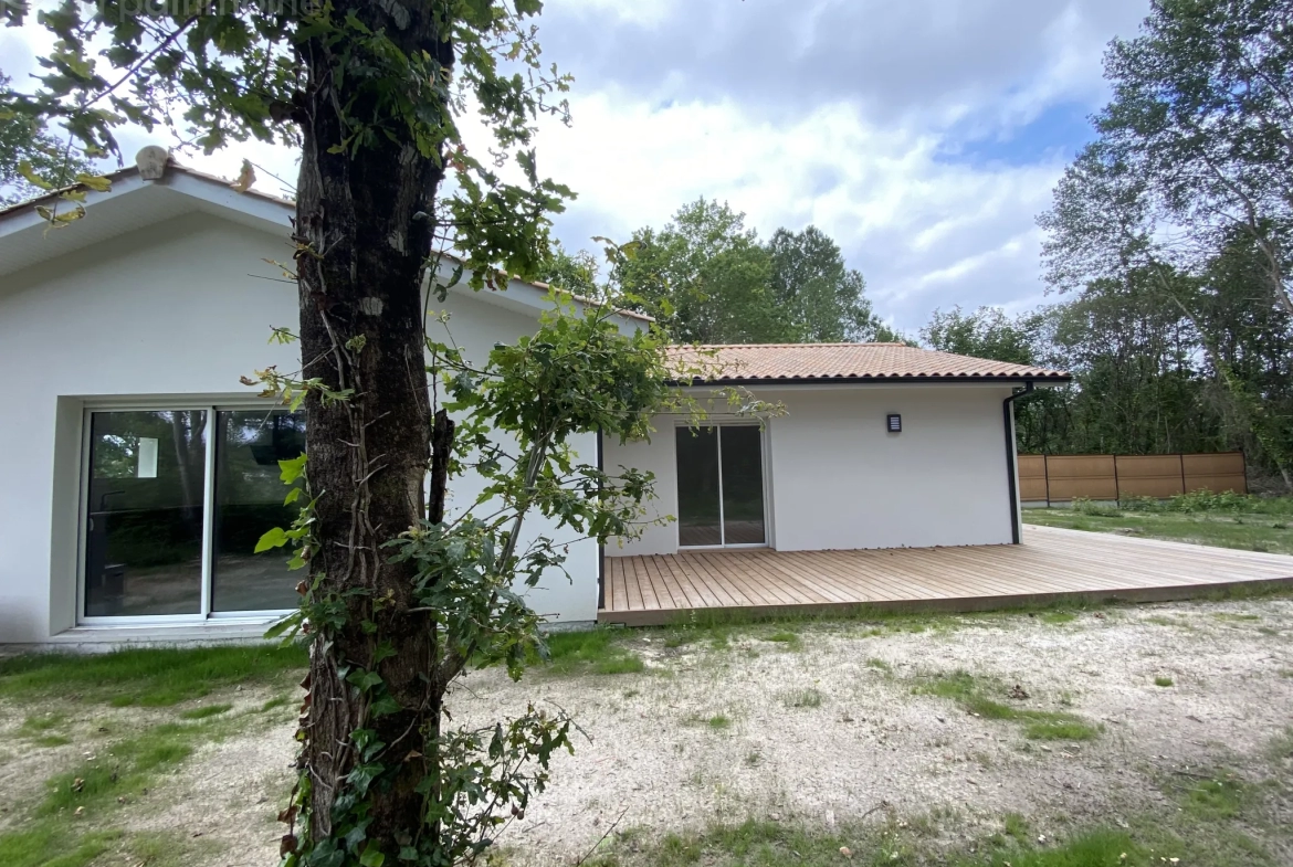 Maison neuve à Bazas avec vue sur la forêt 