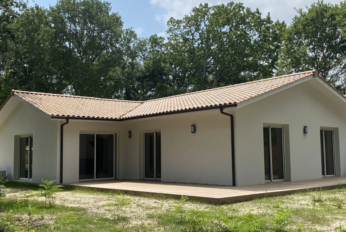 Maison neuve à Bazas avec vue sur la forêt 