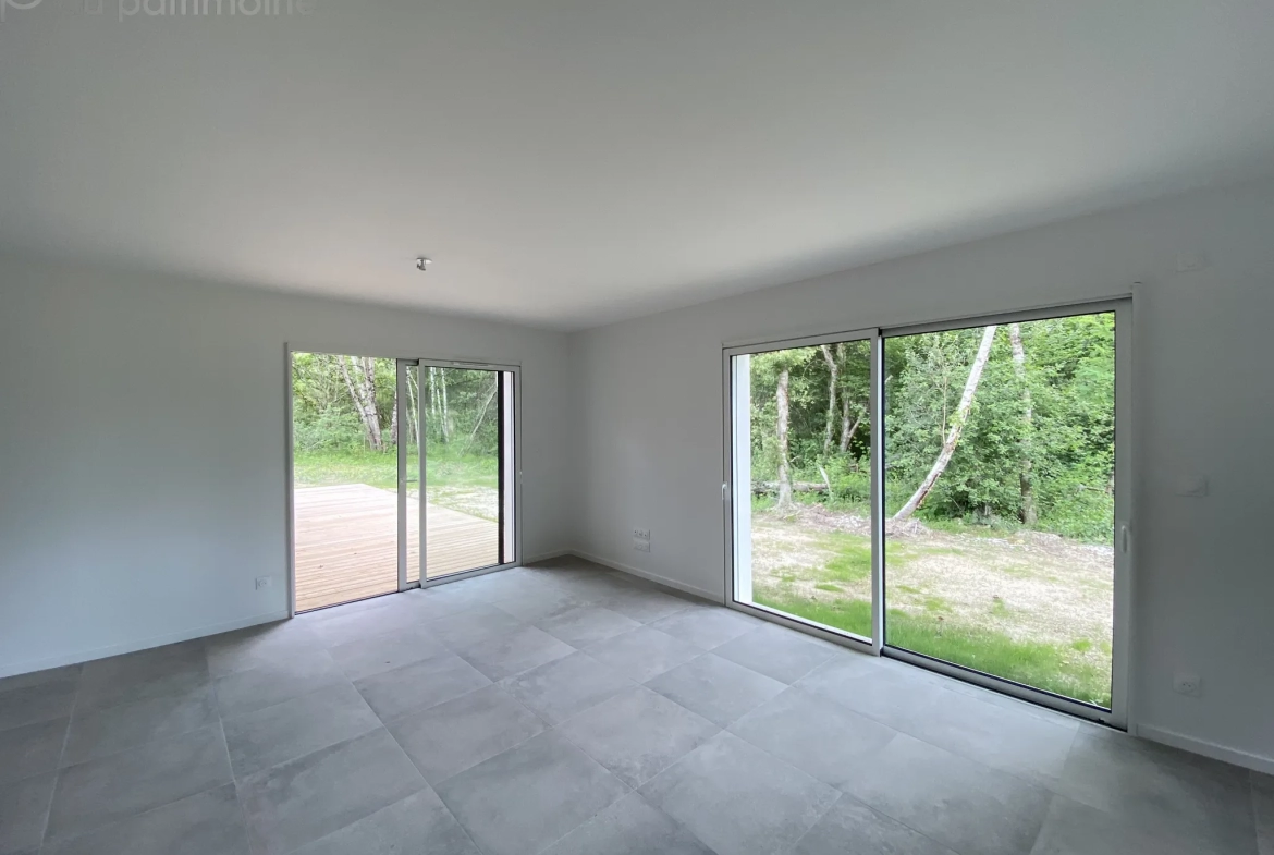 Maison neuve à Bazas avec vue sur la forêt 