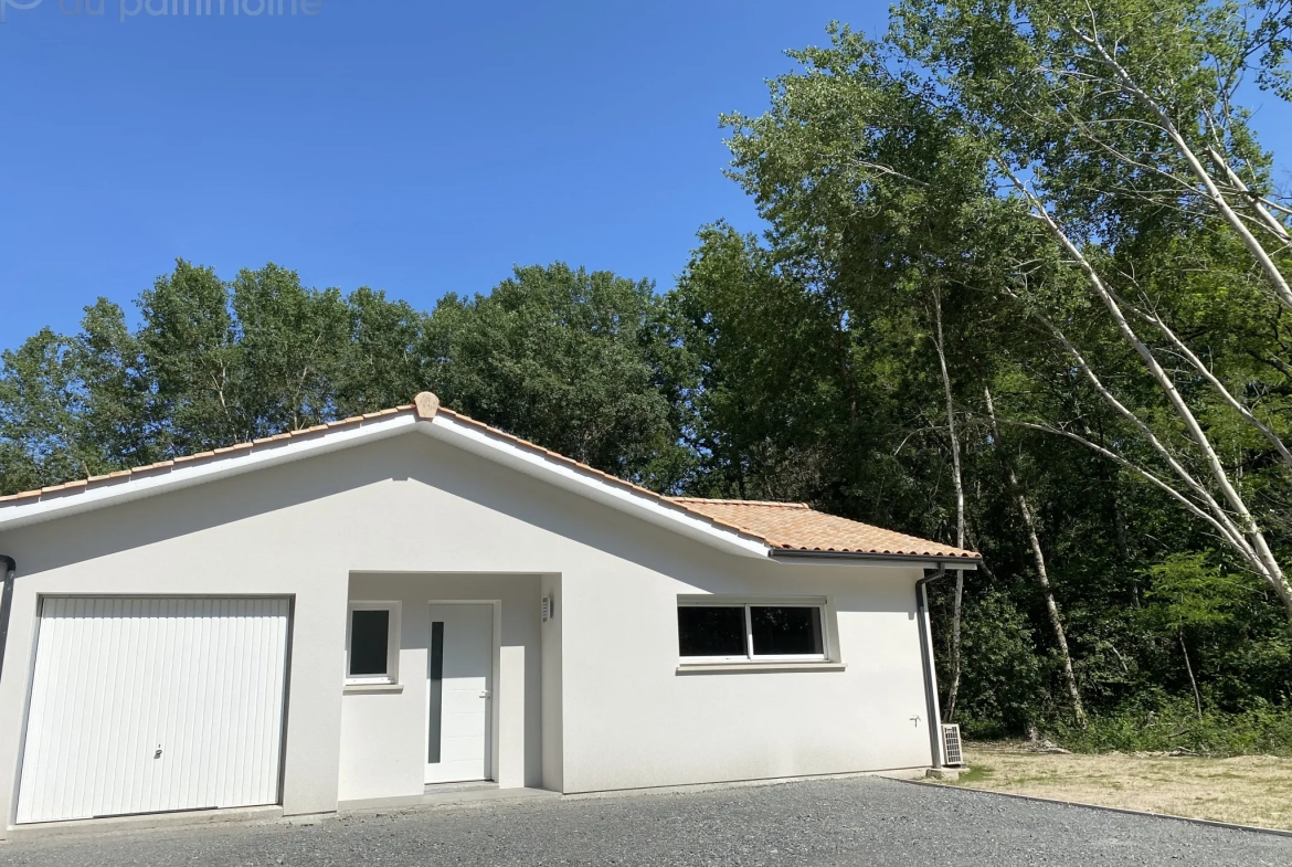 Maison neuve à Bazas avec vue sur la forêt 