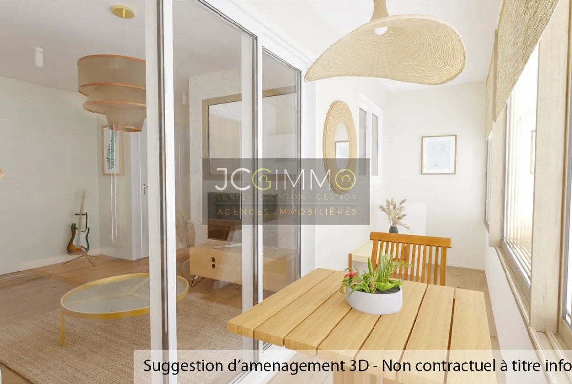 Appartement T2 à Hyeres - Quartier Olbius Riquier 