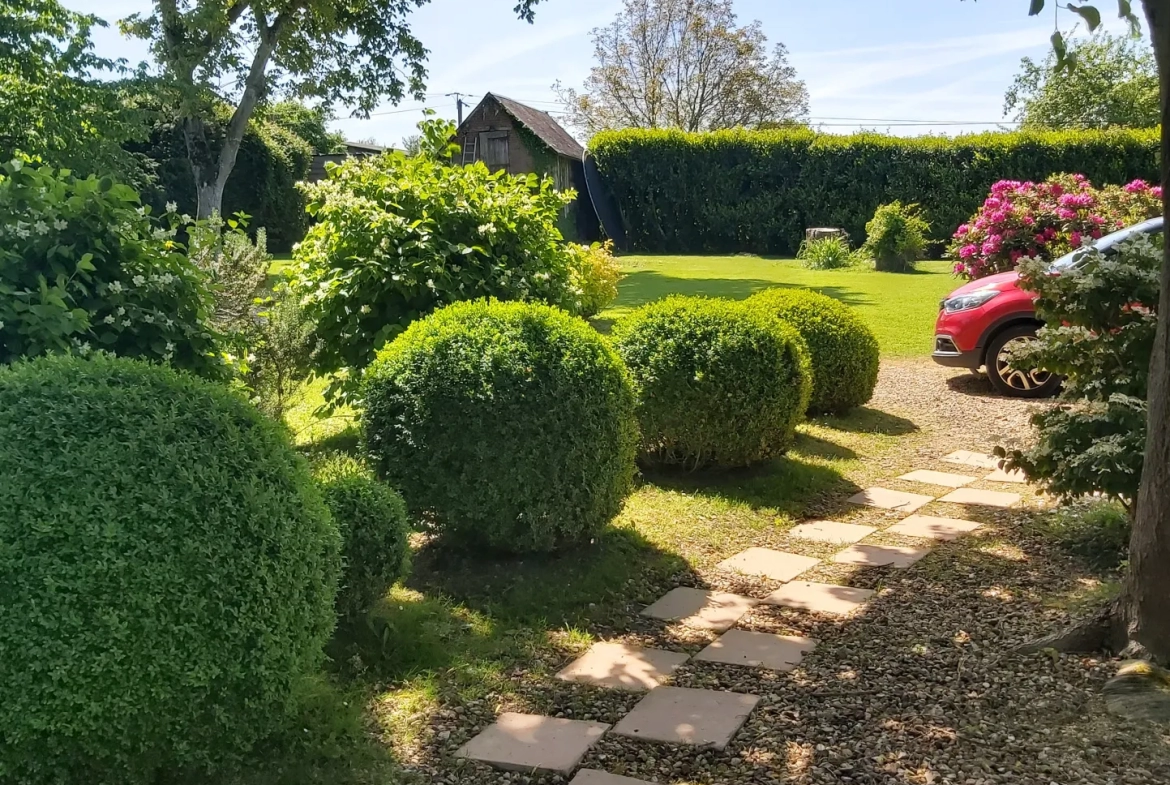 Longère Normande avec piscine à Livarot 