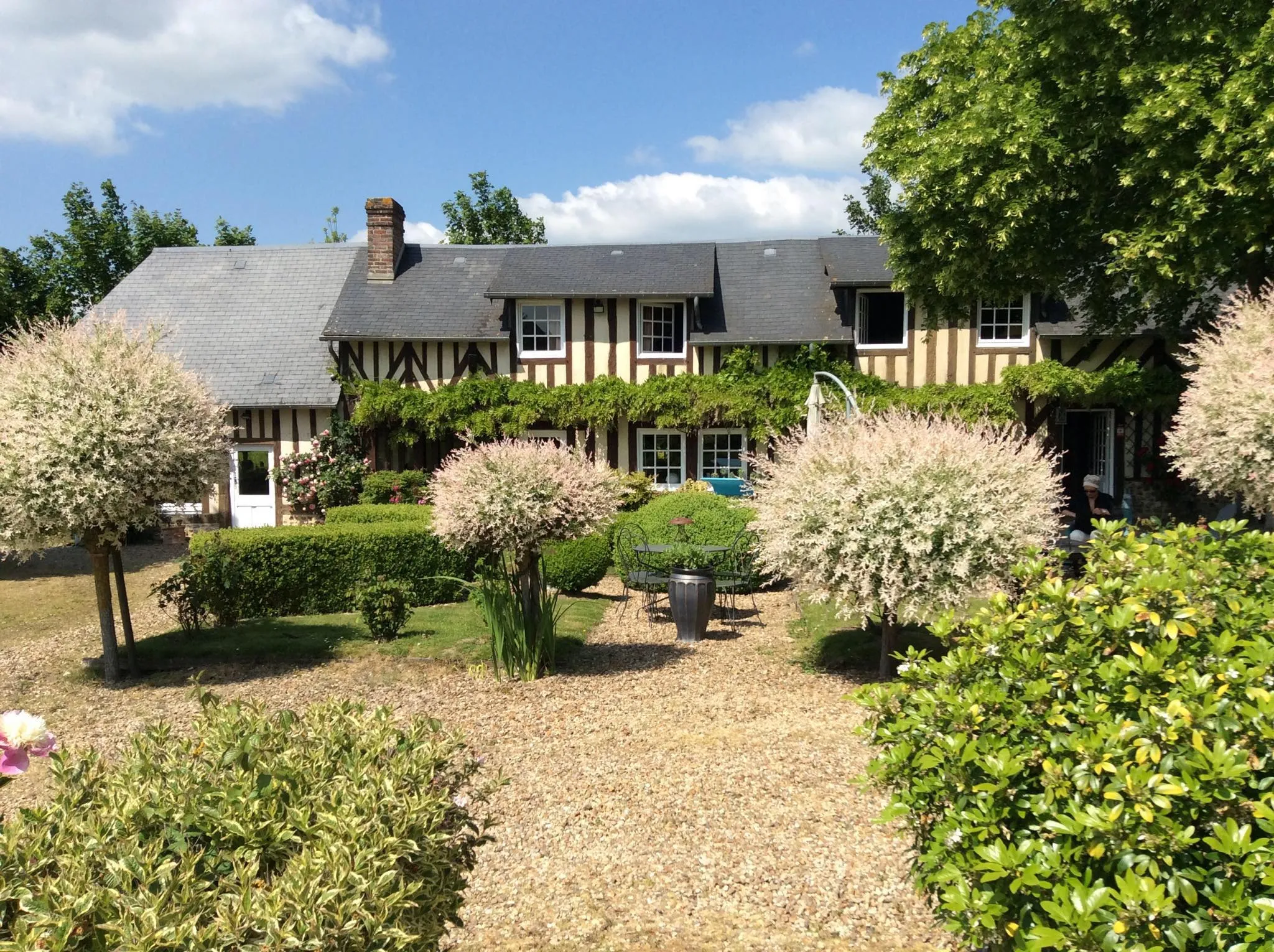 Longère Normande avec piscine à Livarot 