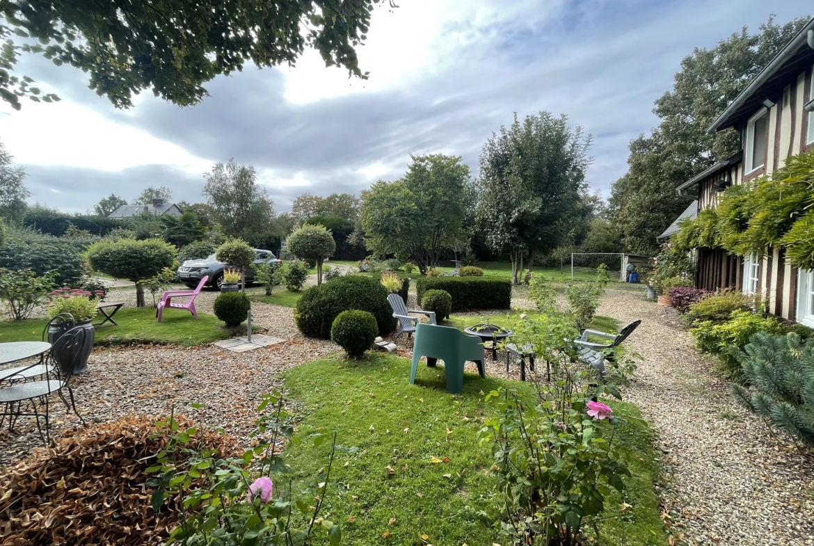 Longère Normande avec piscine à Livarot 