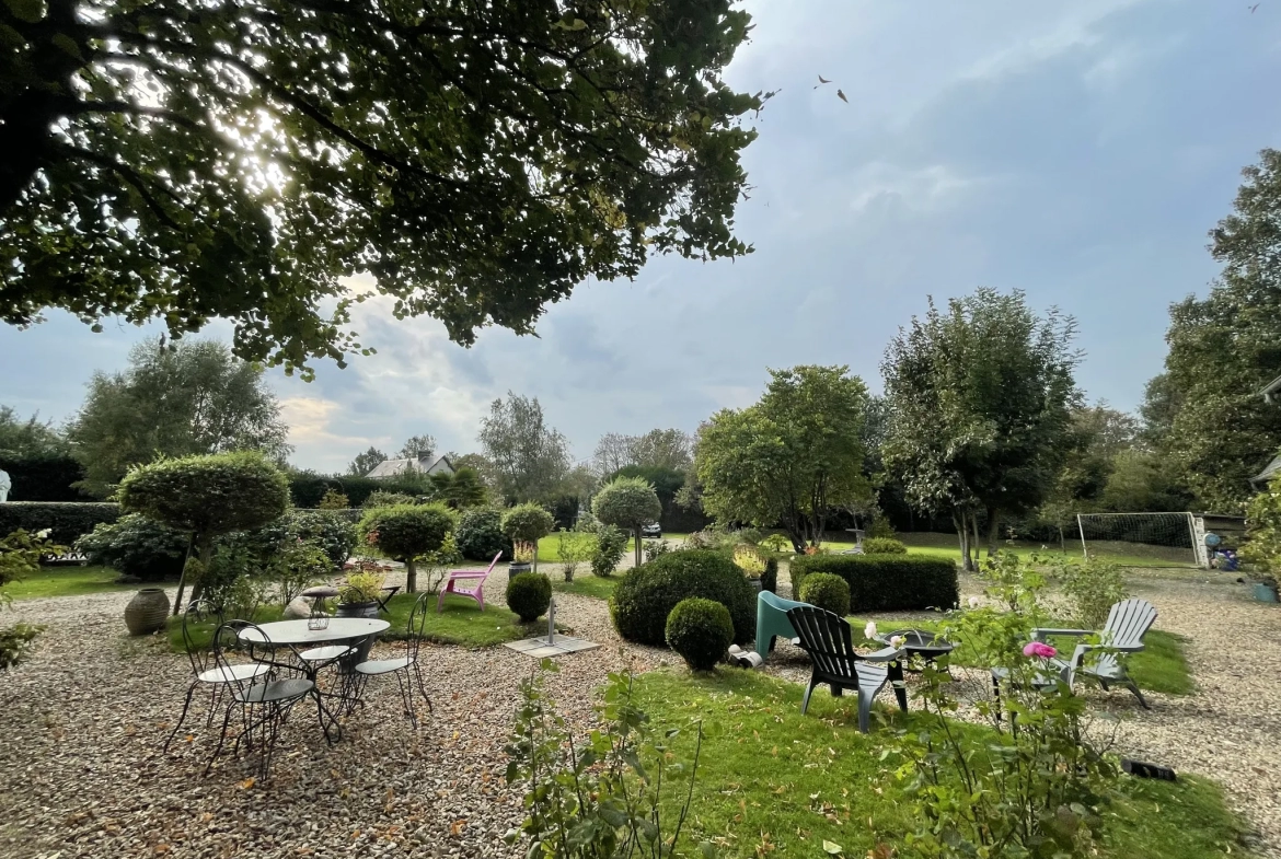 Longère Normande avec piscine à Livarot 