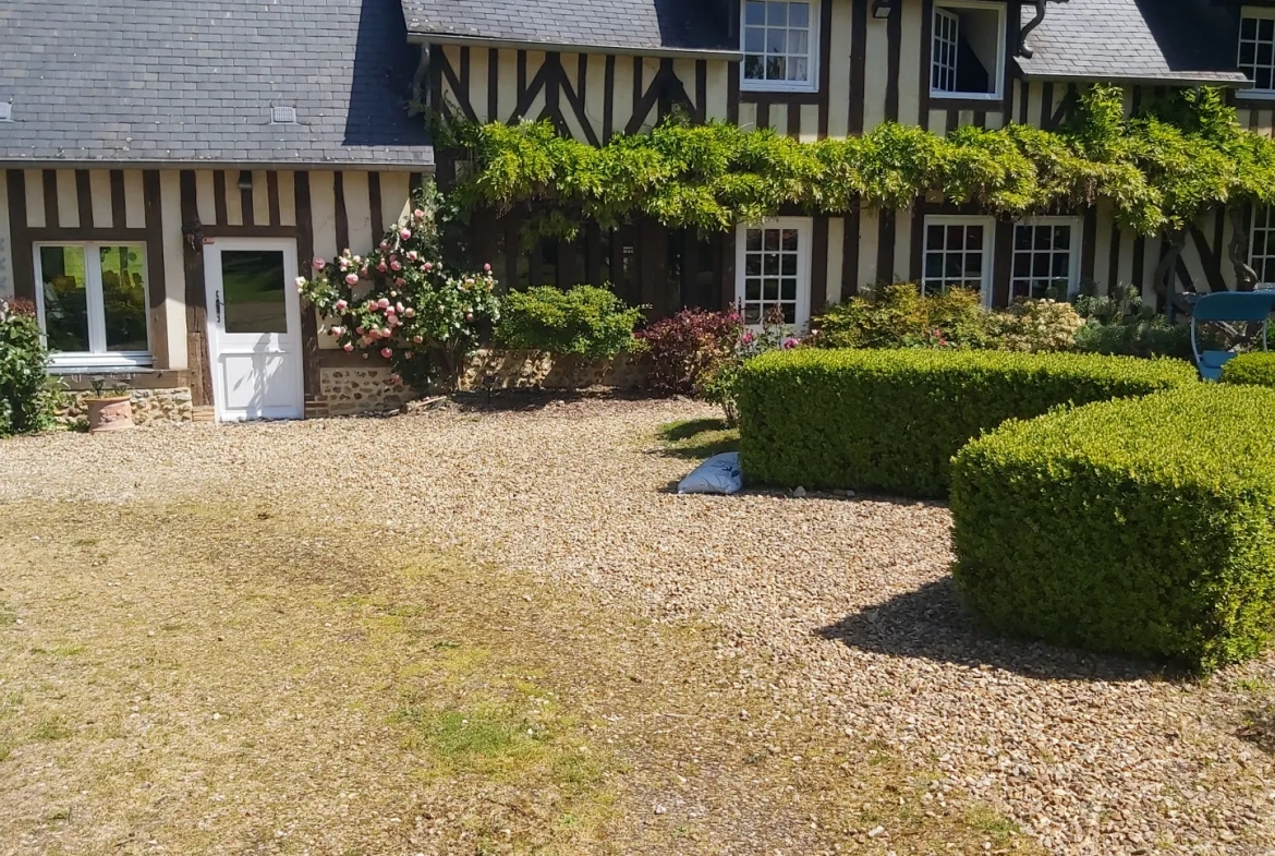 Longère Normande avec piscine à Livarot 