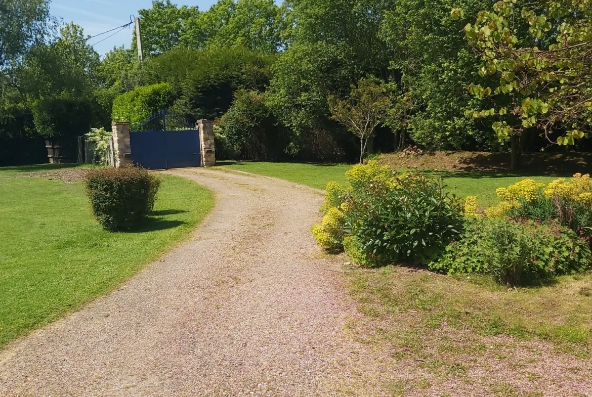 Longère Normande avec piscine à Livarot 