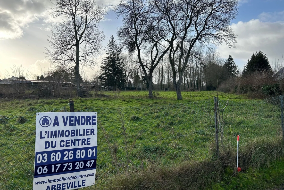 Terrain constructible à 10km de Saint Valery sur somme 