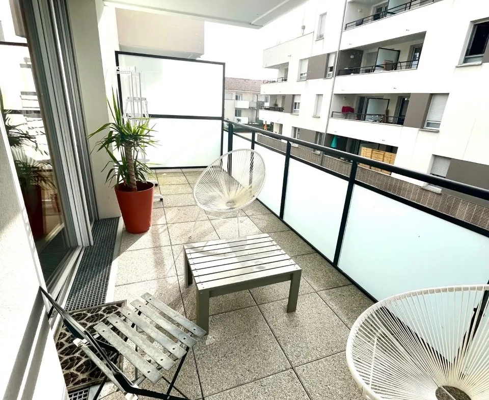 Toulouse 31500 - Très bel appartement 2 pièces 37m2 avec grande terrasse 12m2 