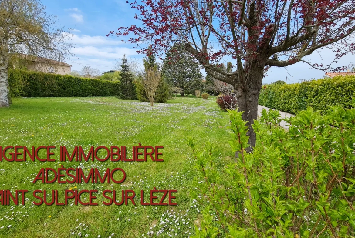 Terrain à vendre à Saint-Sulpice-Sur-Lèze 1100m2 