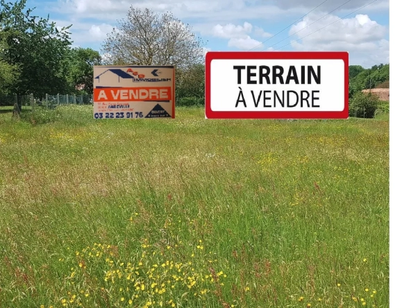 Terrain à bâtir 1399m2 à Forest l'abbaye, proche d'Abbeville