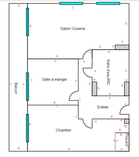 Très bel appartement F3 à Chatou 