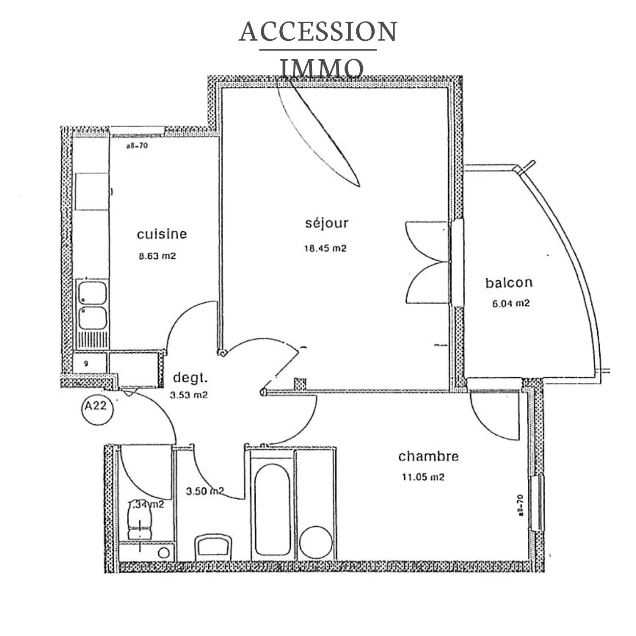 Appartement Type 2 à Dijon - Cave et Garage - Idéal Investisseur 