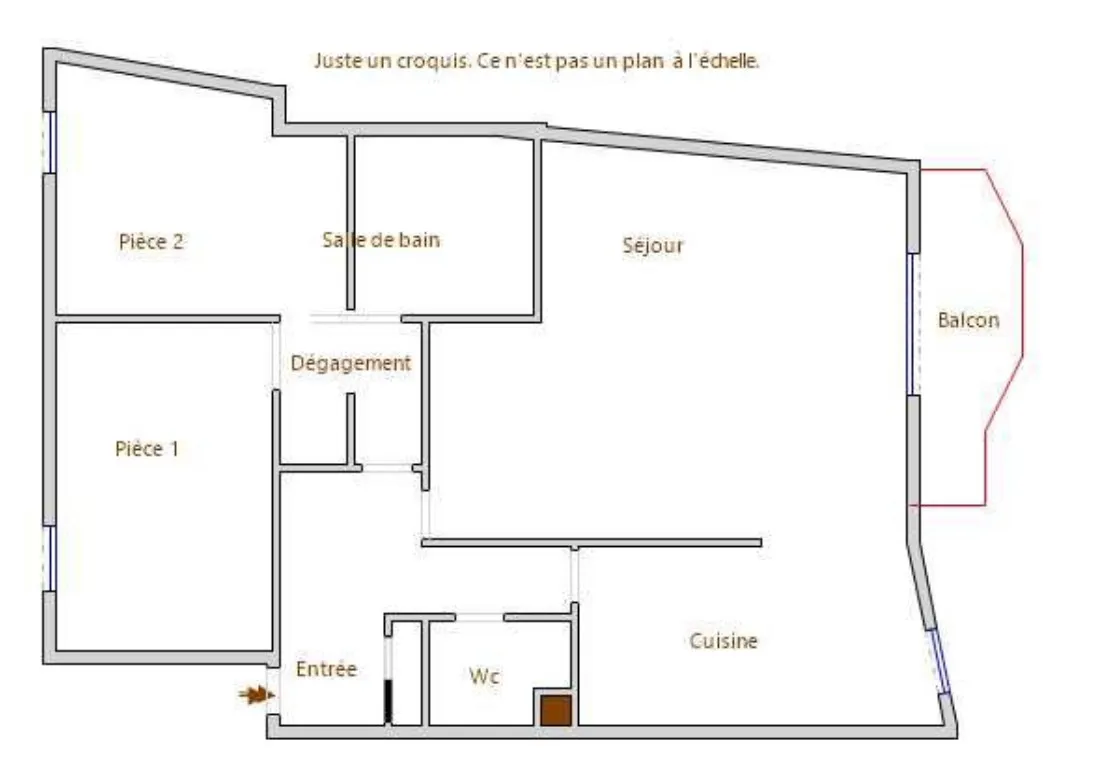 Appartement 3 pièces au calme à Cergy (95000) 