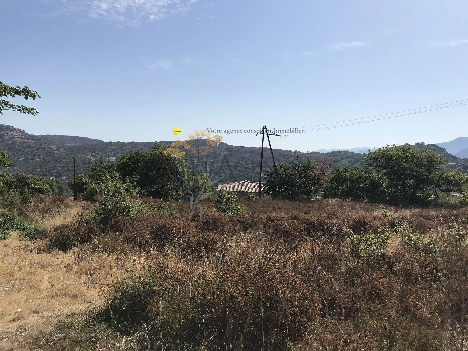 Terrain de 2052m2 à CATERI avec vue montagne et golf de Corbara 