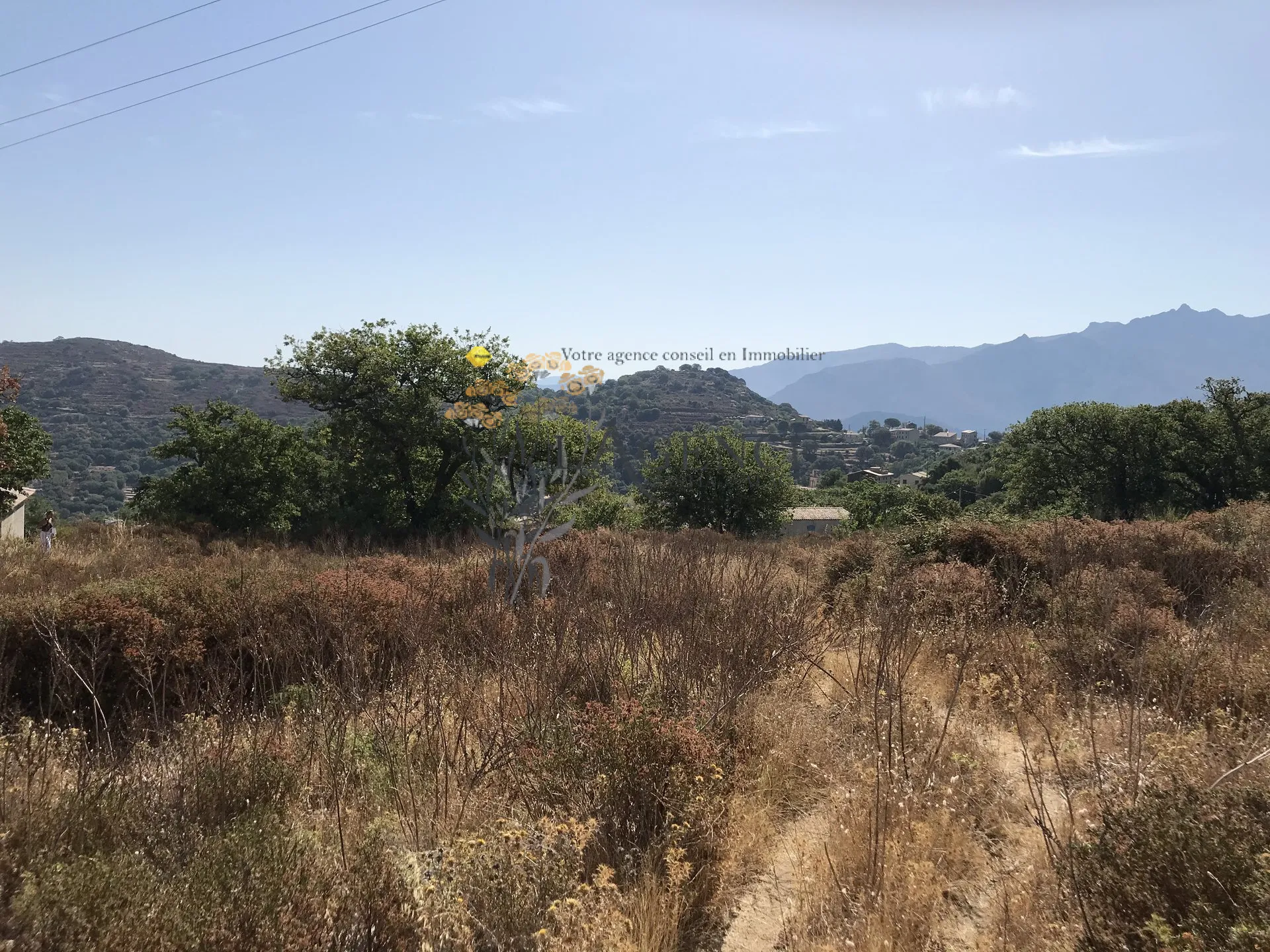 Terrain de 2052m2 à CATERI avec vue montagne et golf de Corbara 