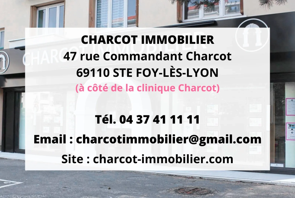 Vente d'un appartement T3 traversant à Ste Foy Les Lyon 