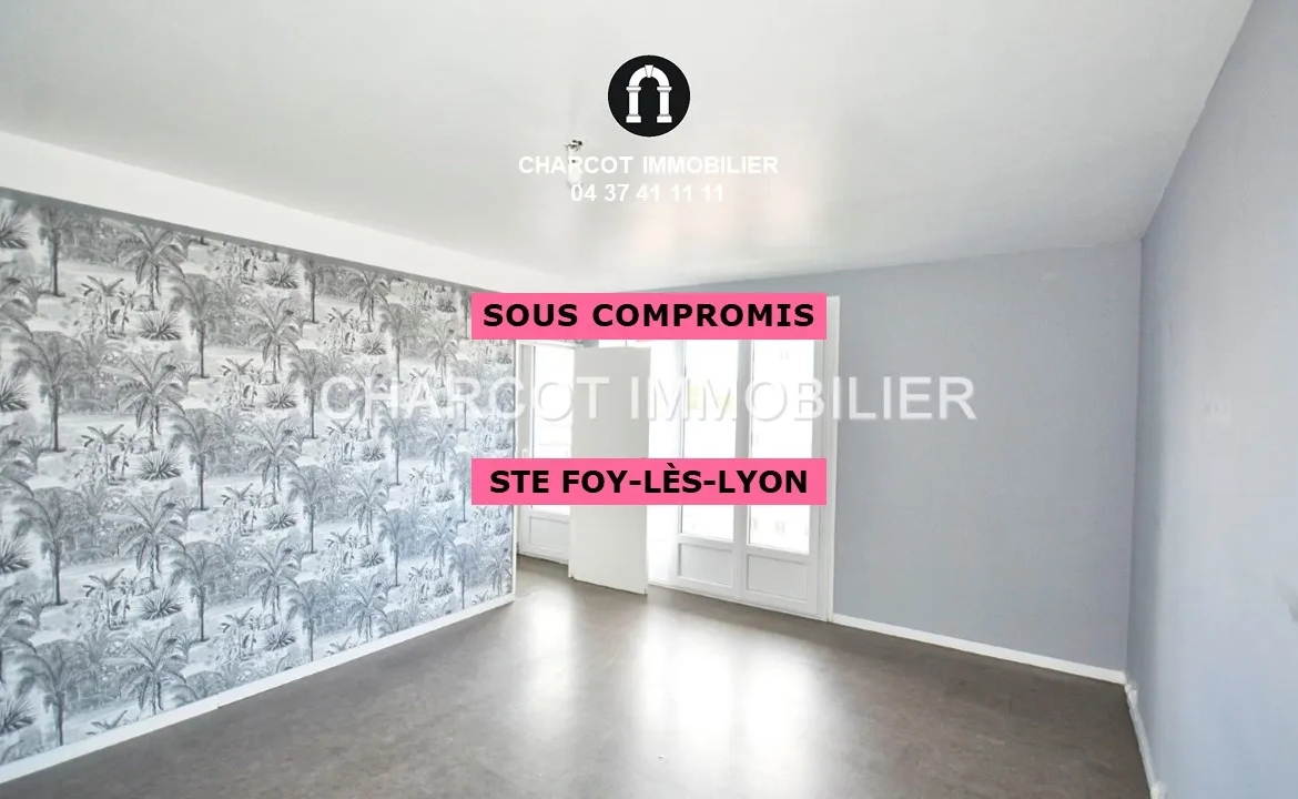 Vente d'un appartement T3 traversant à Ste Foy Les Lyon 