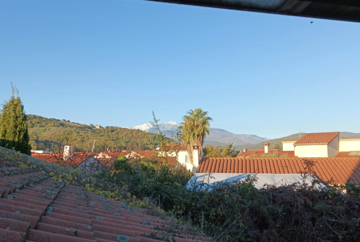 Appartement à vendre à Ceret avec terrasse et vue sur le Canigou 