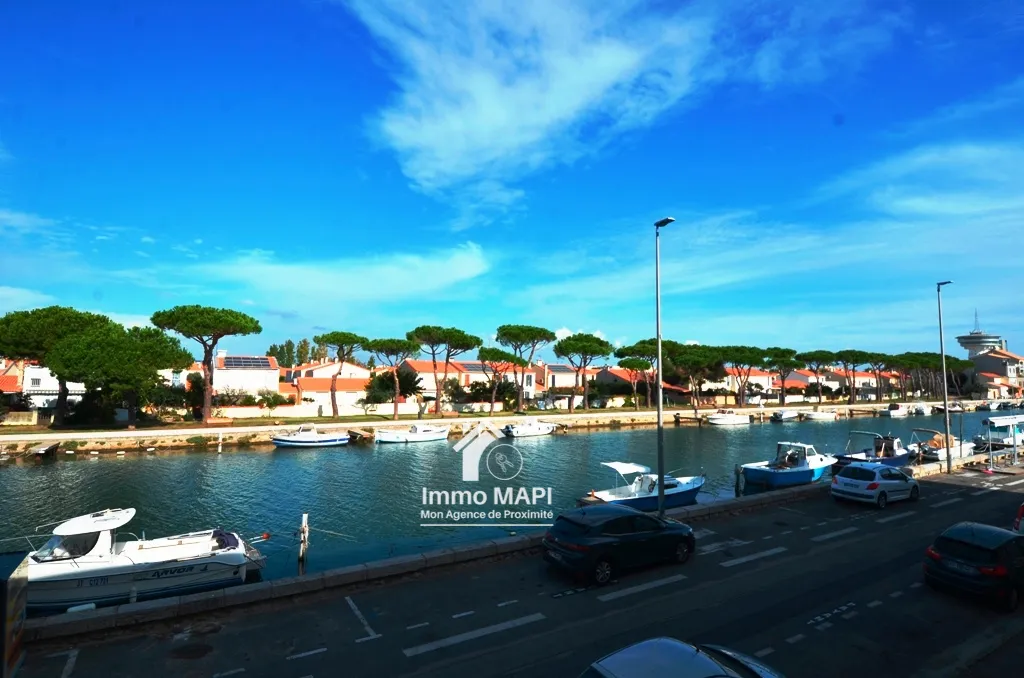 Appartement de type 2 à Palavas-les-Flots en bordure de canal 