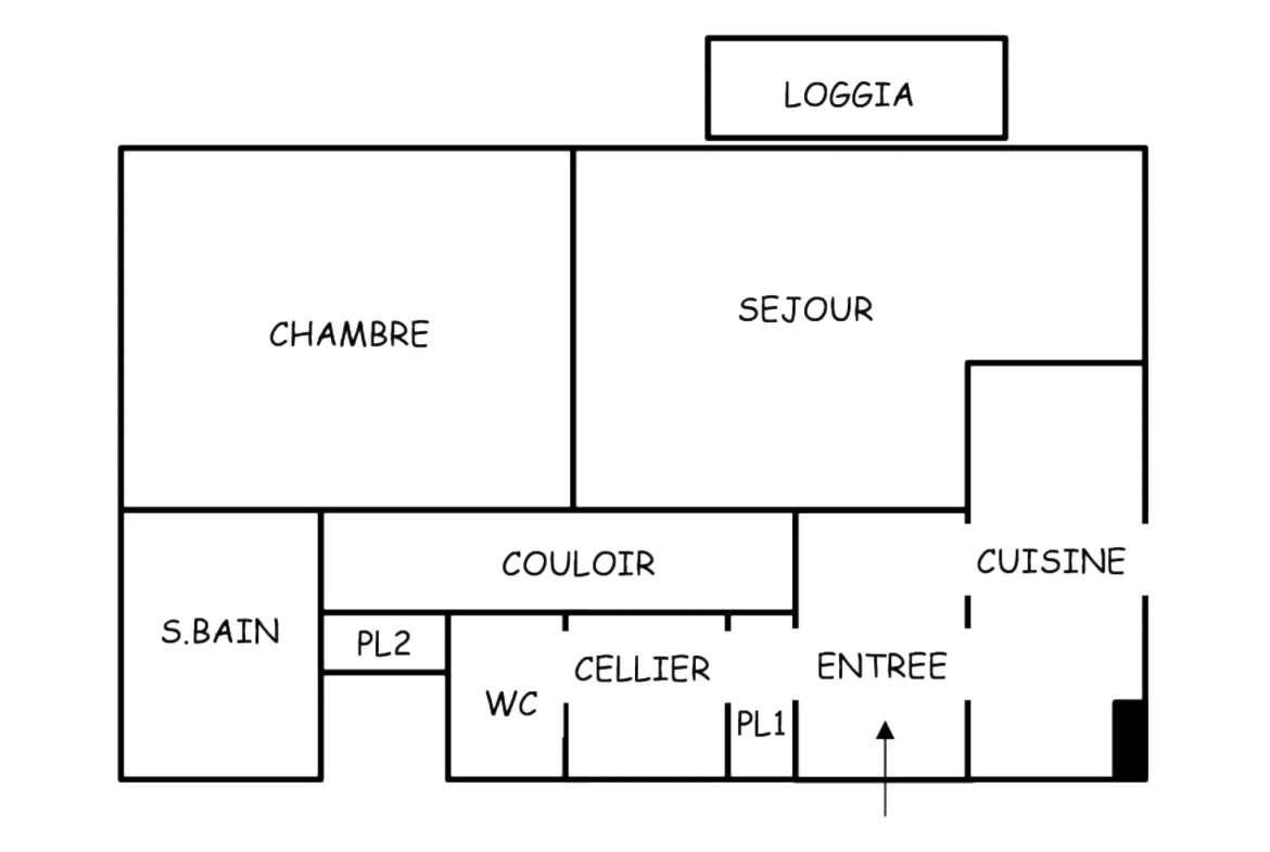 F2 à rénover à Choisy-le-Roi 