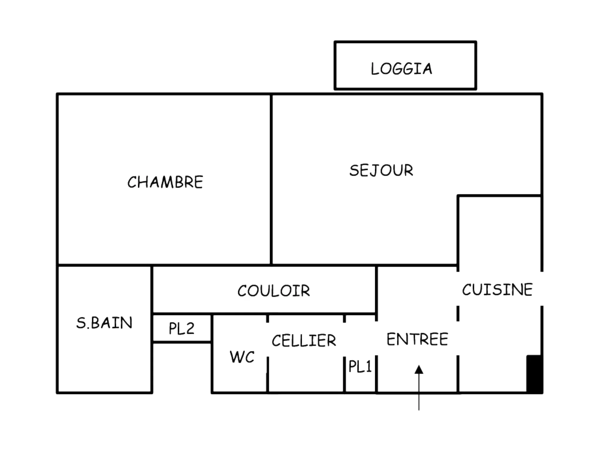 F2 à rénover à Choisy-le-Roi 