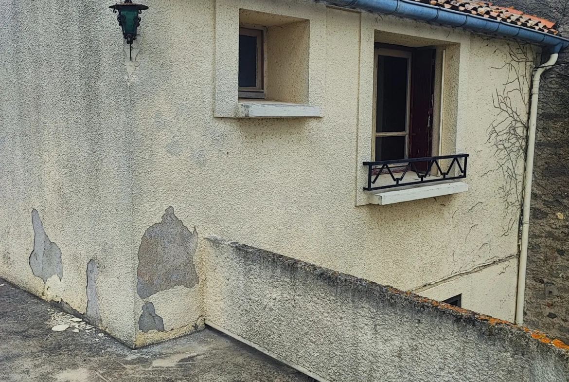 Maison de village à rénover avec garage et terrasse à La Redorte 