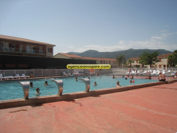 Appartement d'angle avec piscine chauffée à Argeles sur mer