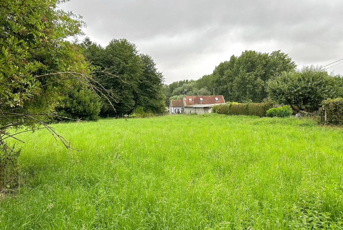 Nouveauté : longère à rénover entre Abbeville et Saint-Riquier 