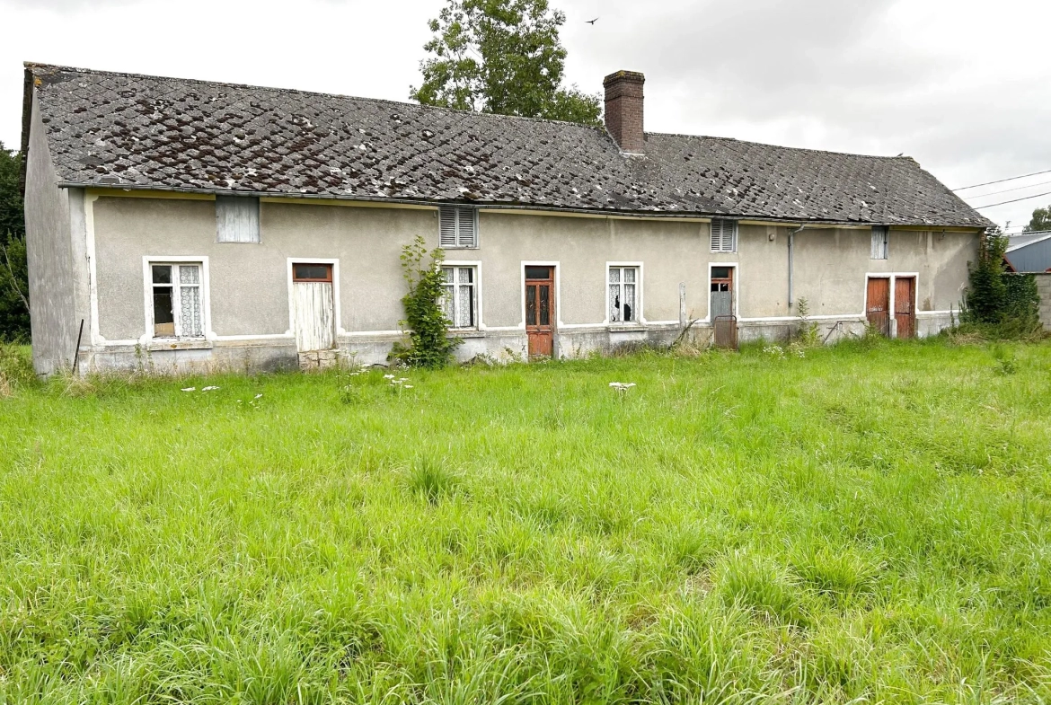 Nouveauté : longère à rénover entre Abbeville et Saint-Riquier 