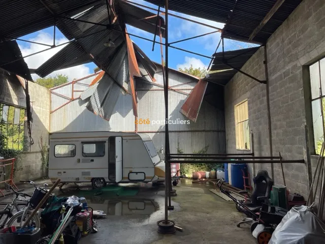 Maison de bourg avec 4 chambres et grand garage à Seglien (56160) 