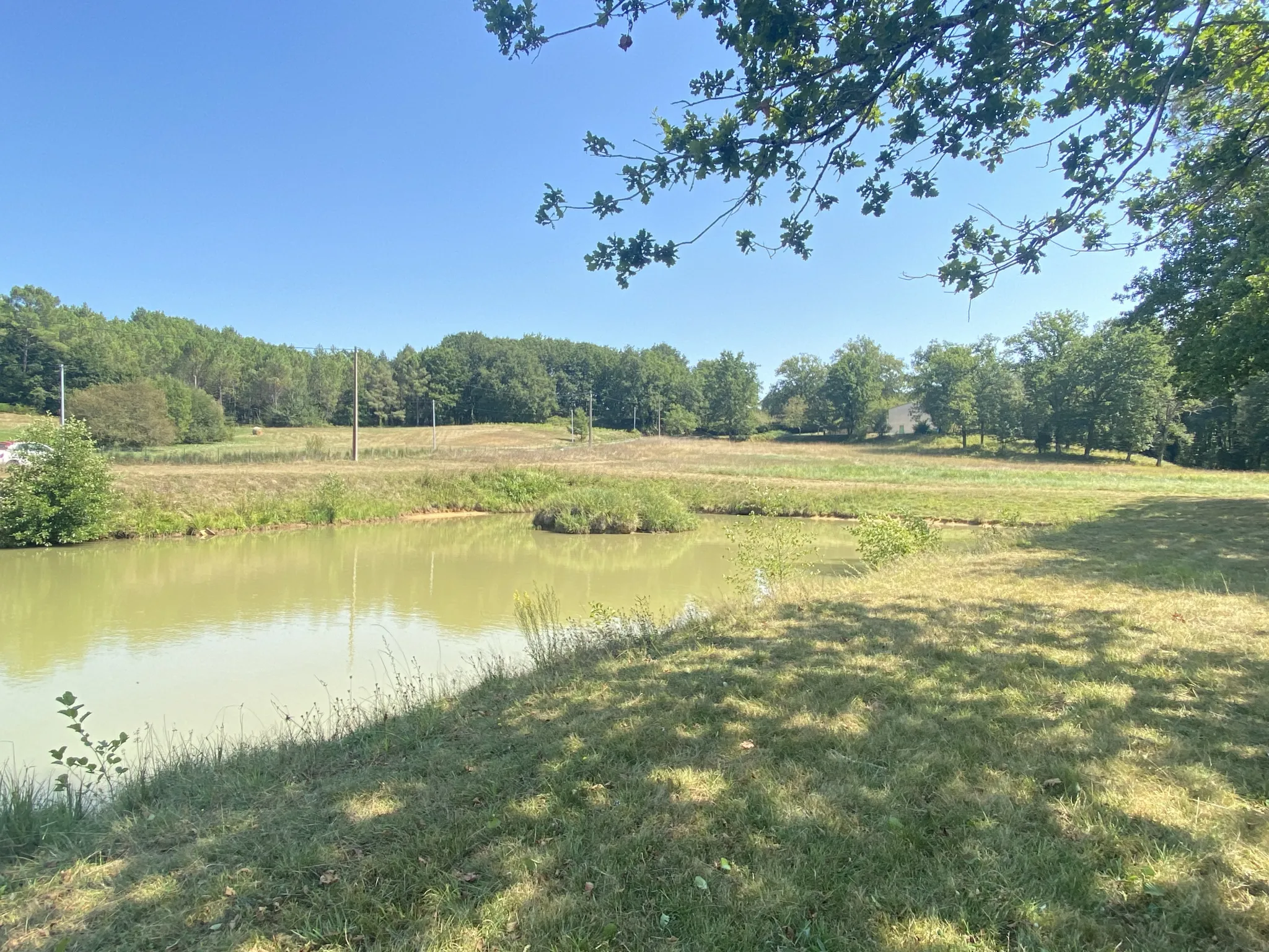 Terrain de loisirs avec lac à Fumel 