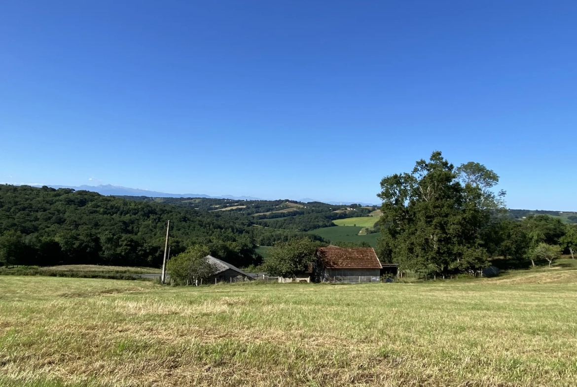 Ferme avec vue Pyrénées 2500 m2 de terrain 