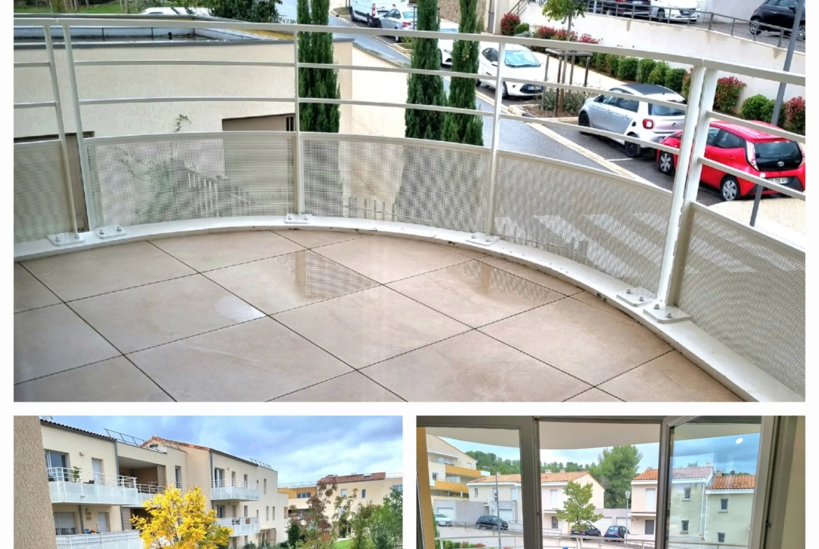 Appartement Type 3 avec Terrasse et 2 Places de Stationnement à Meyreuil 13590 