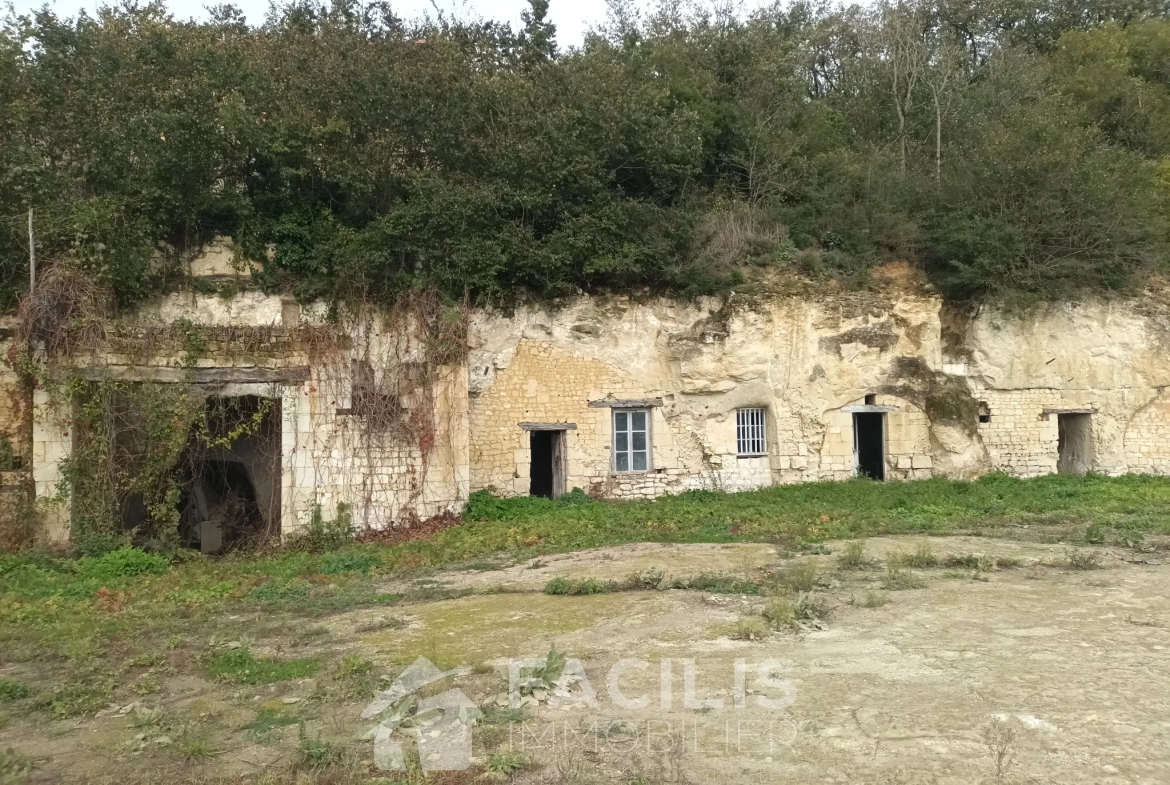 Terrain constructible avec vue panoramique plein sud à Chinon 