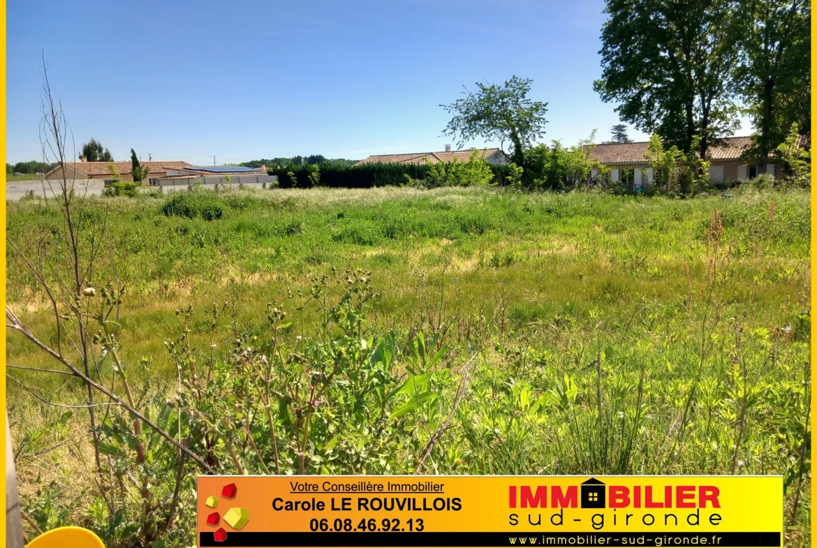 Terrain à batir - Secteur Langon - 702m2 