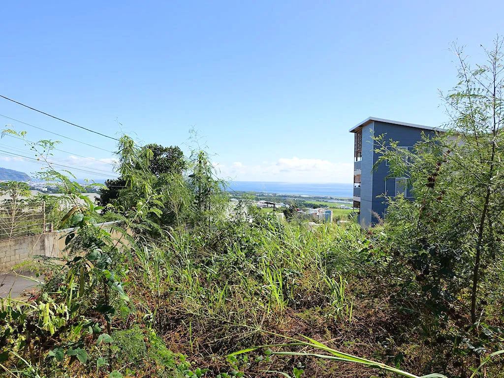 Ste Marie, Bas de Beauséjour, parcelle viabilisée de 256m2 avec vue mer ! 