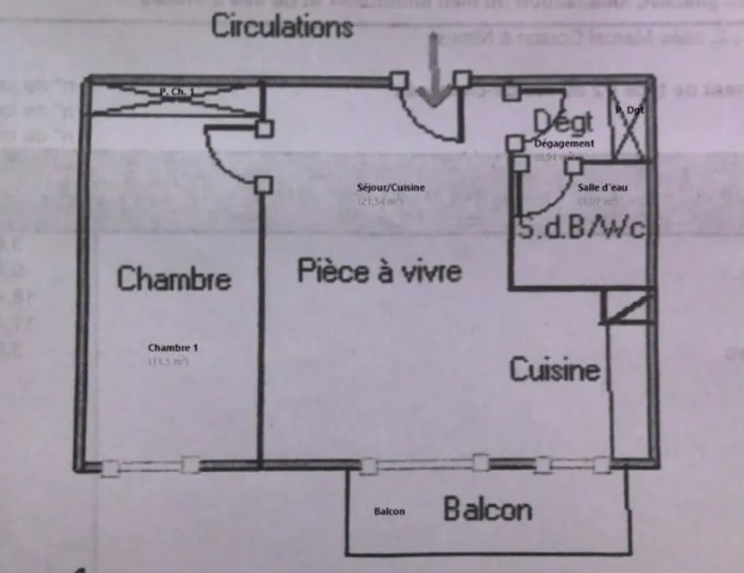 Appartement T2 à Nîmes avec Balcon et Parking 