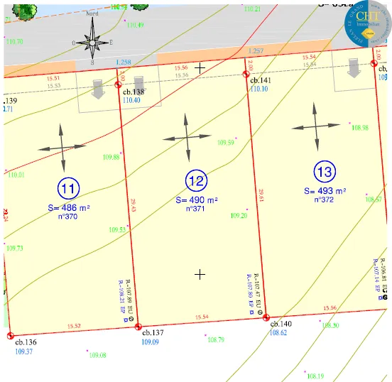 Terrain de 490m2 à Beignon 