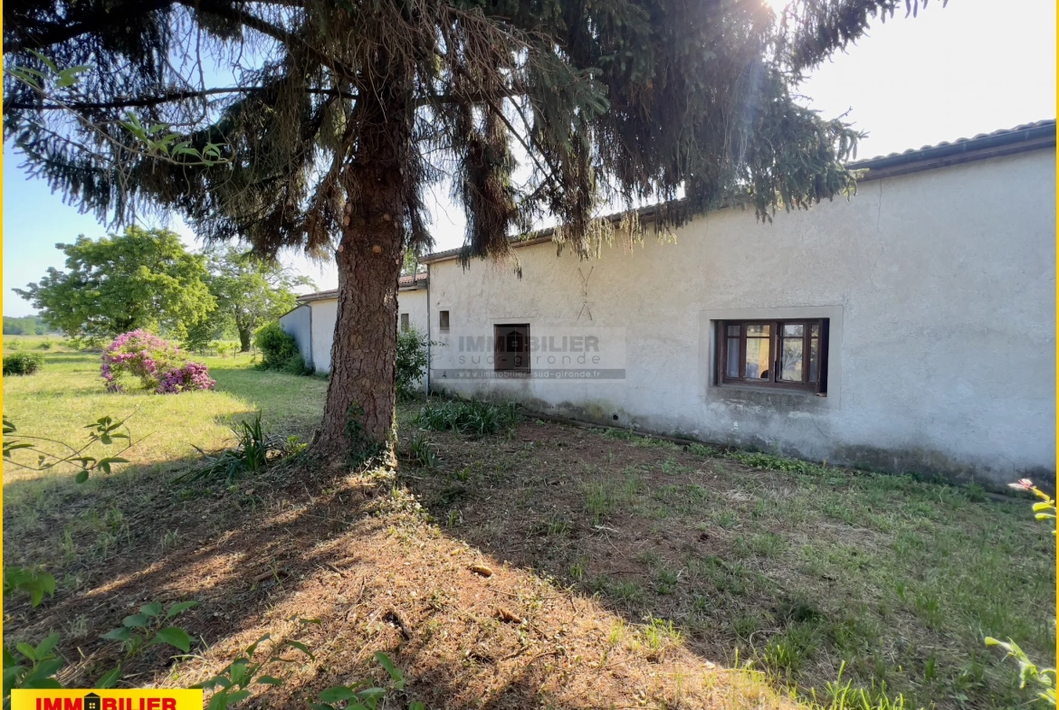 Maison en pierre à rénover à Illats 