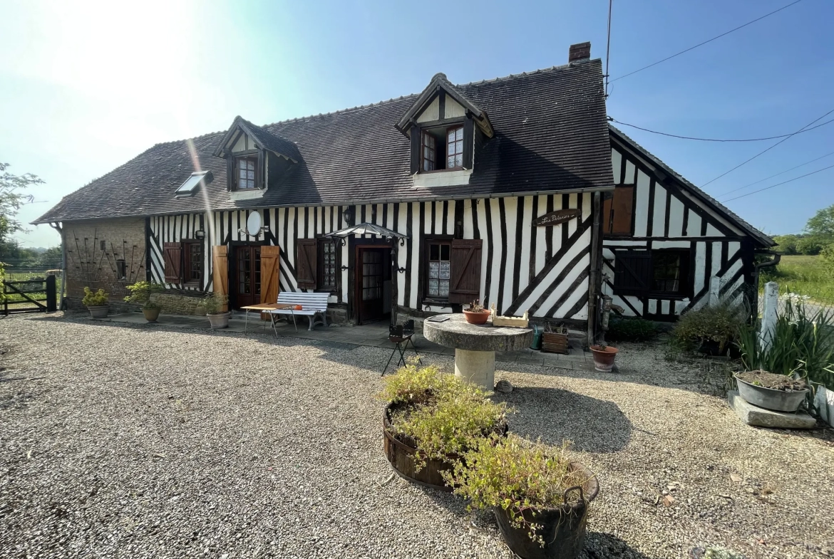 Maison normande à Vieux pont en auge 