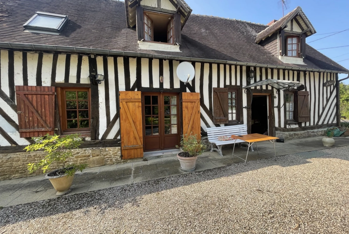 Maison normande à Vieux pont en auge 