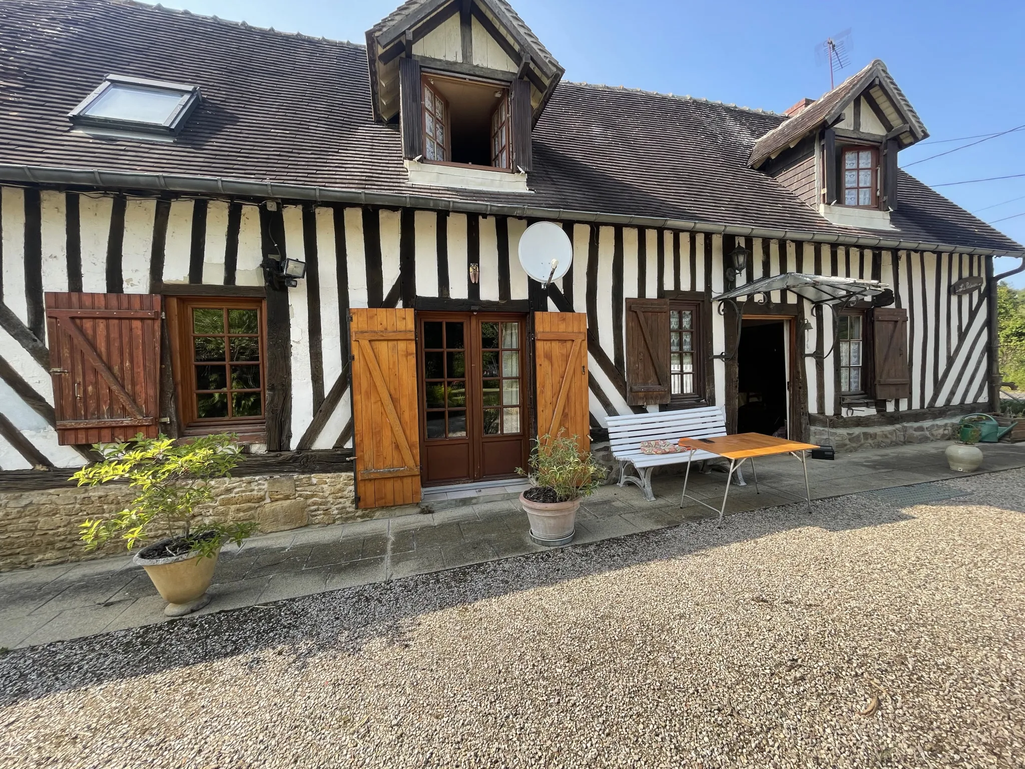 Maison normande à Vieux pont en auge 