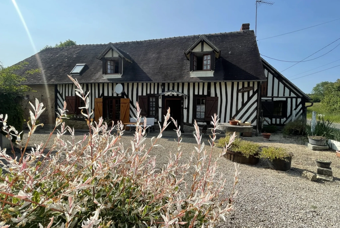 Maison normande à Vieux pont en auge 