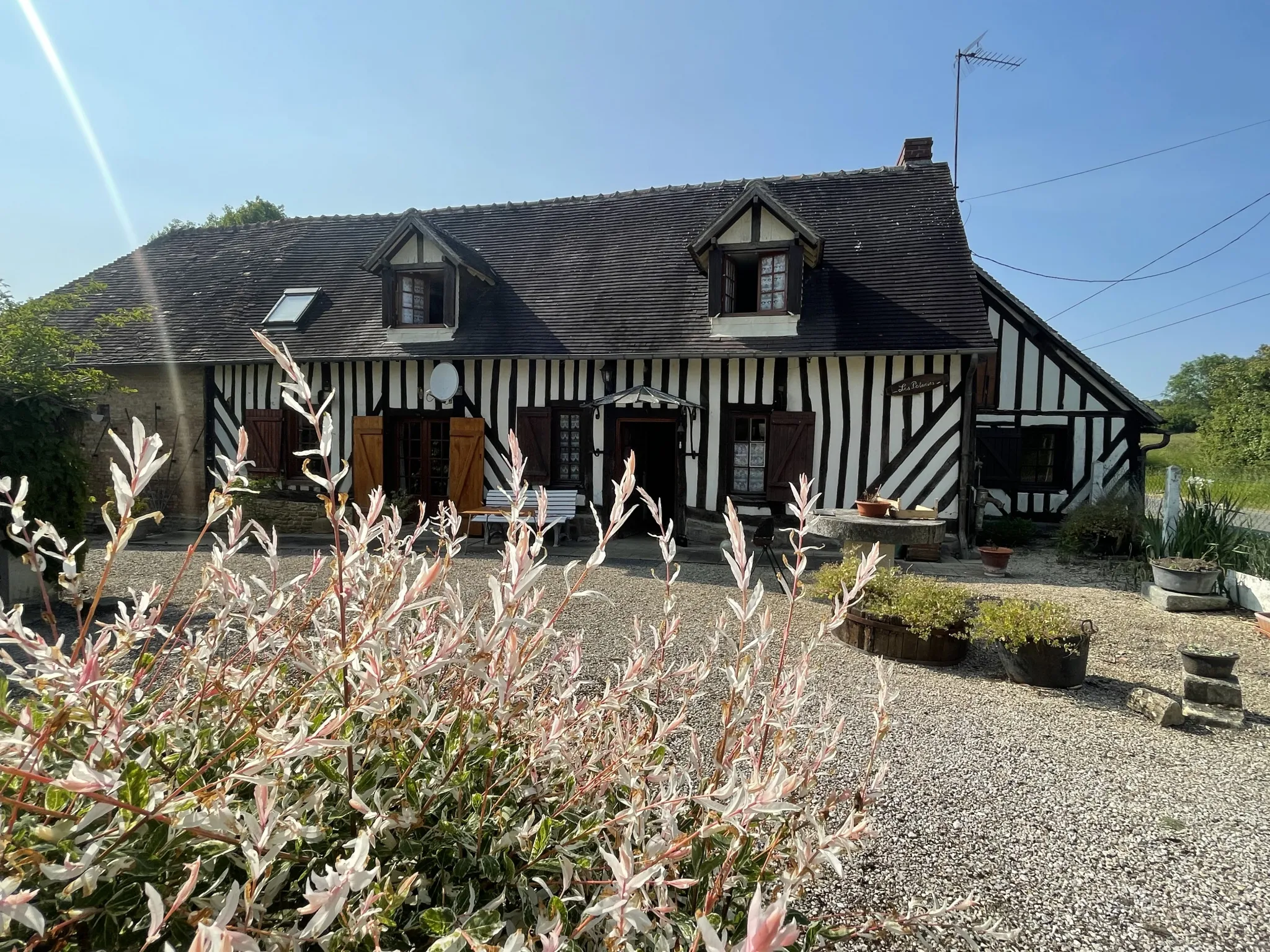 Maison normande à Vieux pont en auge 