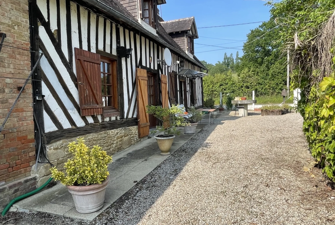 Maison normande à Vieux pont en auge 